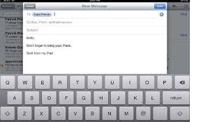 inviare allegate e immagini via email su ipad